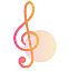 treble clef color